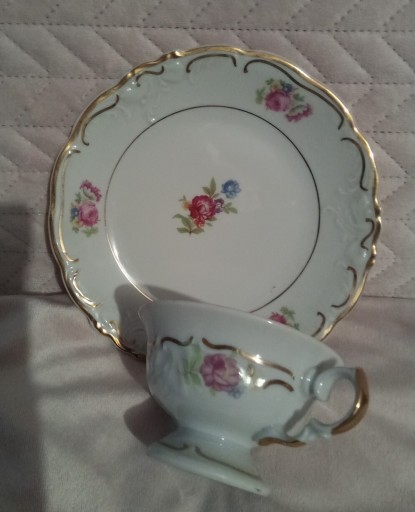 Zdjęcie oferty: Antyk Ffliżanka zestaw śniadaniowy porcelana Wawel