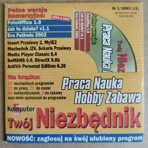 Zdjęcie oferty: Komputer Świat Twój Niezbędnik 2003 3 CD