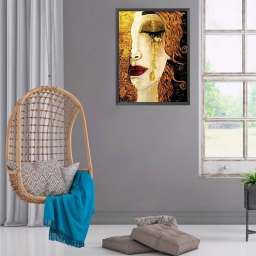 Zdjęcie oferty: 5D DIY Haft diamentowy Gustav Klimt Złote łzy