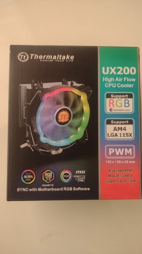 Zdjęcie oferty: Wentylator do procesora Thermaltake UX 200 ARGB