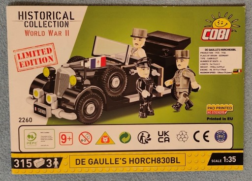 Zdjęcie oferty: Klocki COBI 2260 - De Gaulle's Horch 830 BL - LE