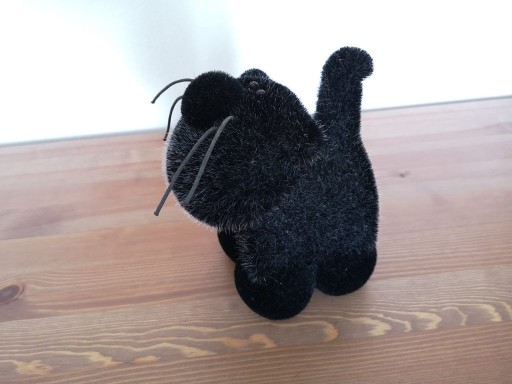 Zdjęcie oferty: skarbonka ceramiczna czarny kot 20 cm