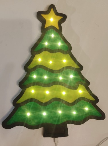 Zdjęcie oferty: Lampka drewniana LED Choinka na Święta Hand Made