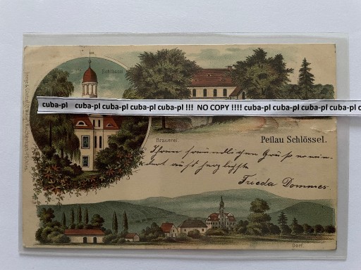 Zdjęcie oferty: Piława Dolna Peilau Schlossel Dzierżoniów 1898r
