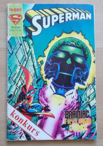 Zdjęcie oferty: SUPERMAN nr 12/1991 Brainiac 3  TM Semic