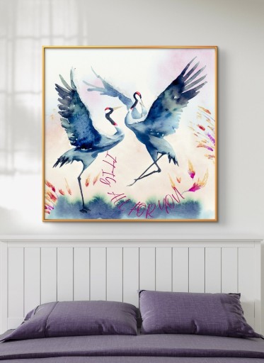 Zdjęcie oferty: Autor.oryg.plakat"It is all for you" motyw. sztuką japon. i piosenką