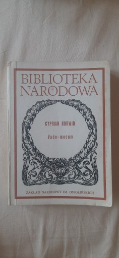 Zdjęcie oferty: Vade-mecum, Cyprian Kamil Norwid