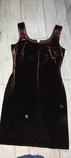 Zdjęcie oferty: Welurowa brązowa sukienka M