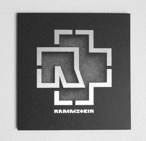 Zdjęcie oferty: Rammstein logo ręcznie grawerowane  ... Staloryt