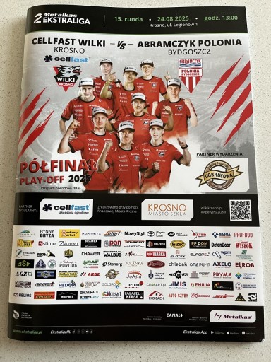 Zdjęcie oferty: Program Wilki Krosno - Polonia Bydgoszcz półfinał 2025