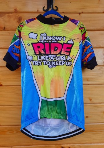 Zdjęcie oferty: Koszulka kolarska rowerowa damska XL śmieszna 