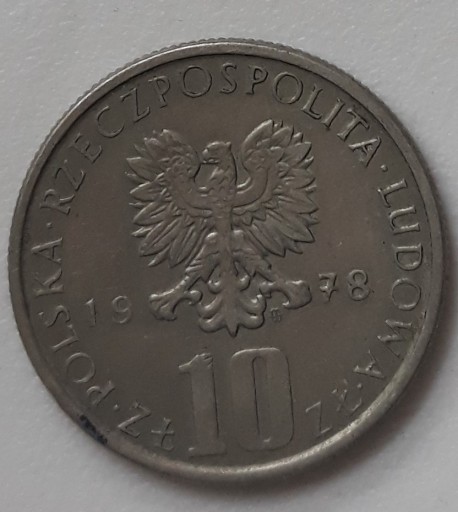 Zdjęcie oferty: Polska 10 złotych, 1978 Bolesław Prus