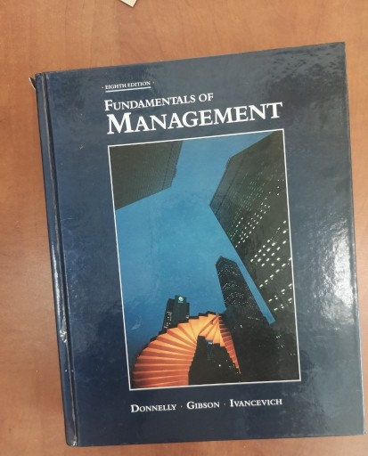 Zdjęcie oferty: Fundamentals of management 8 edition 1992 r