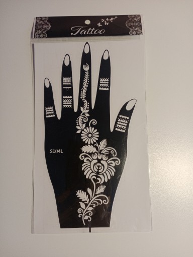 Zdjęcie oferty: Szablon wzornik do tatuażu mehendi henna