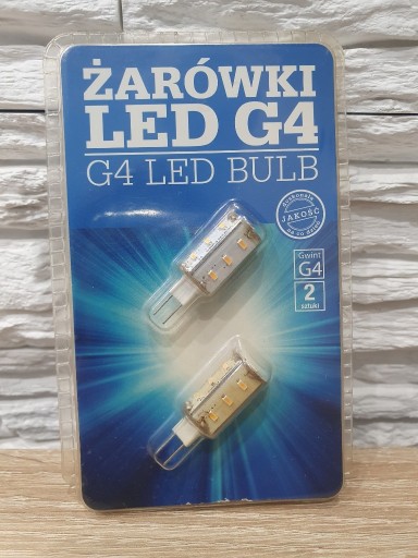 Zdjęcie oferty: Żarówki LED G4, 12 V, 1.5W, biała ciepła (2szt)