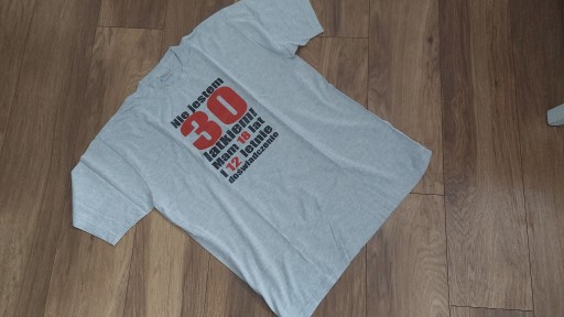 Zdjęcie oferty: T shirt prezent 30stka XL męska bluzka