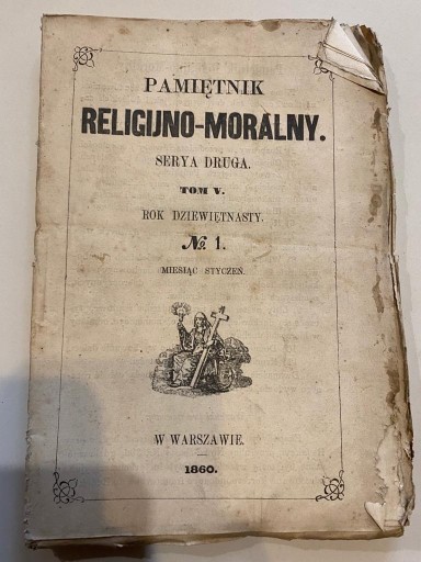 Zdjęcie oferty: Pamiętnik Religijno-Moralny, 1860, Serya druga