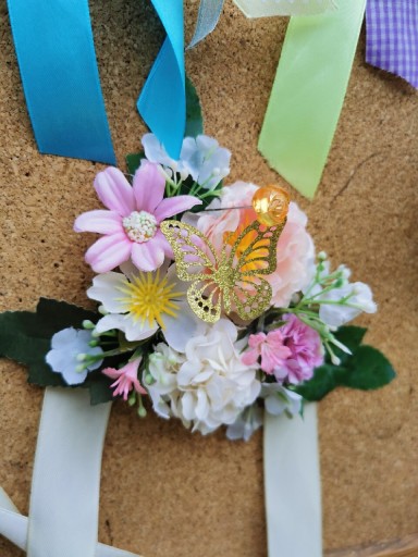 Zdjęcie oferty: Ozdoba koszyczek wielkanocna kwiaty jajka motyle