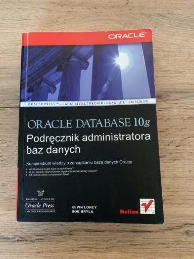 Zdjęcie oferty: Oracle podręcznik administratora 
