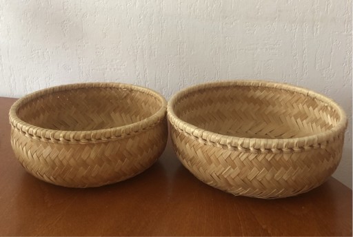 Zdjęcie oferty: 2 koszyczki bambusowe na owoce pieczywo kpl.