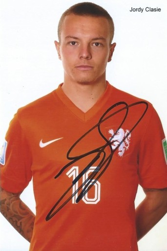 Zdjęcie oferty: Jordy CLASIE oryginalny autograf! Holandia MŚ 2010