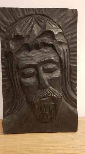 Zdjęcie oferty: Jezus płaskorzeźba w drewnie Jan Szostak
