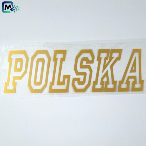 Zdjęcie oferty: Naprasowanka POLSKA  - napis 20cm Poland PM