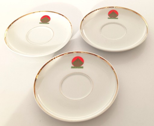 Zdjęcie oferty: Porcelana Chodzież 3 x Talerzyk Logo NFOŚiGW