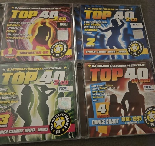 Zdjęcie oferty: Top 40 DJ Fabiański 7CD+DVD 1980-1995 dance chart