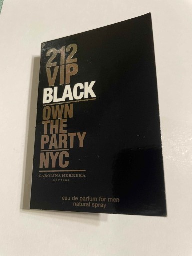 Zdjęcie oferty: Carolina Herrera 212 Vip BLACK EDP 1,5ml spray