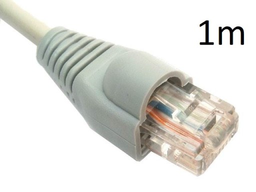 Zdjęcie oferty: Kabel internetowy RJ-45 1m (gumki i wtyki)