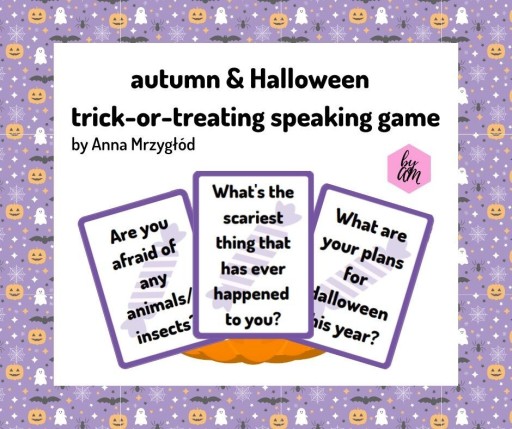 Zdjęcie oferty: autumn & Halloween trick-or-treating speaking game