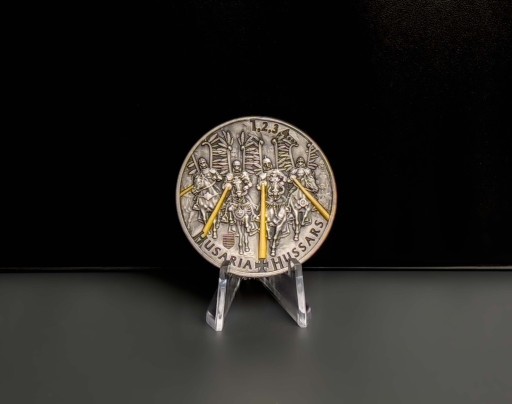 Zdjęcie oferty: Złocona moneta Husaria kolekcjonerska Antique Gold