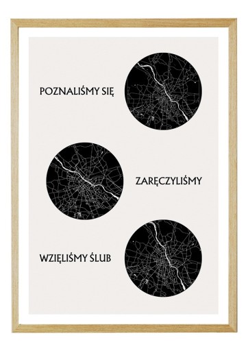 Zdjęcie oferty: Szlak Naszej Miłości  - Plakat z Mapami  30x40