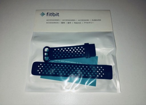 Zdjęcie oferty: Nowy oryginalny pasek do Google Fitbit Charge 4 / Charge 3 Granatowy