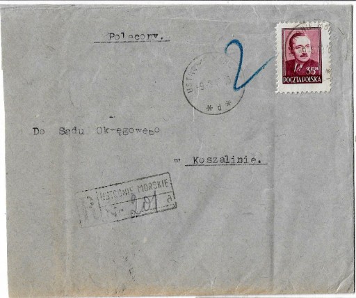 Zdjęcie oferty: Koperta ze stemplem 10.03.1949r i znaczkiem nr 478
