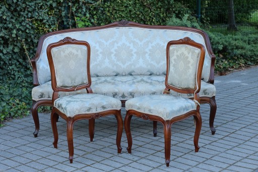 Zdjęcie oferty: =ARTexpert= sofa + krzesłą Ludwik do renowacji 