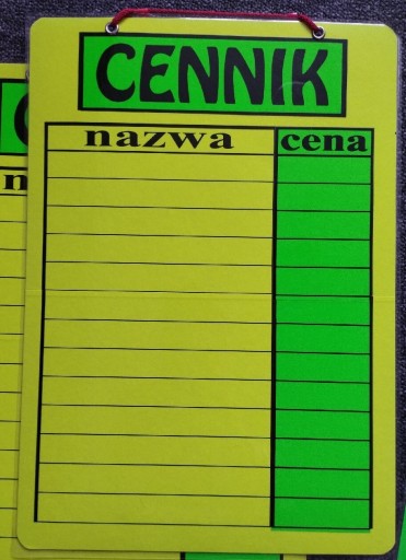 Zdjęcie oferty: Cennik A3 Poligraf Laminat 