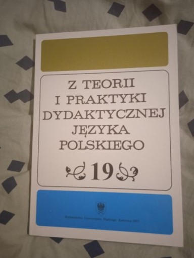 Zdjęcie oferty: Z TEORII I PRAKTYKI DYDAKTYCZNEJ J. POL. TOM 19