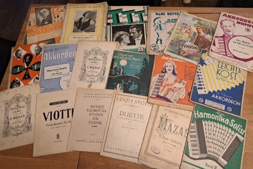 Zdjęcie oferty: Przedwojenne Nuty 1939 r. Niemcy 18 szt. W cenie 