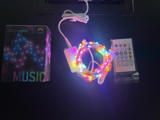 Zdjęcie oferty: Fairy lights music lampki reagujące na dźwięk RGB