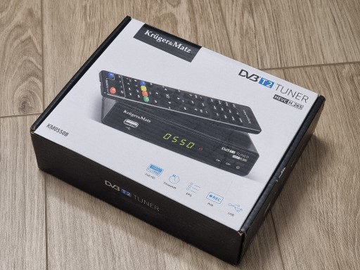 Zdjęcie oferty: DEKODER TUNER TV NAZIEMNEJ DVB-T2 H.265 HEVC KRUGER&MATZ KM0550B