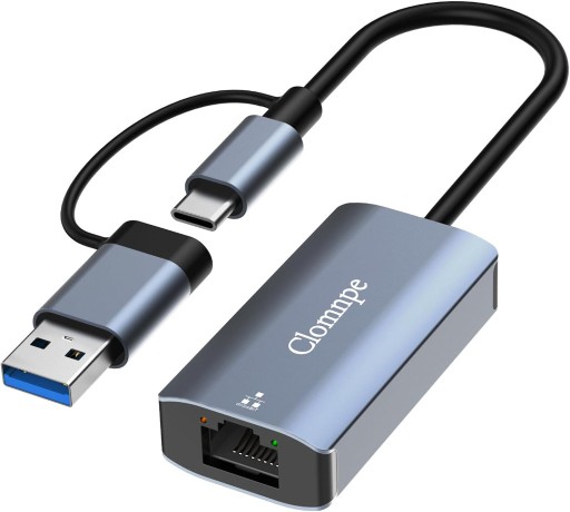 Zdjęcie oferty: Adapter USB-C/USB na Ethernet Clomnpe