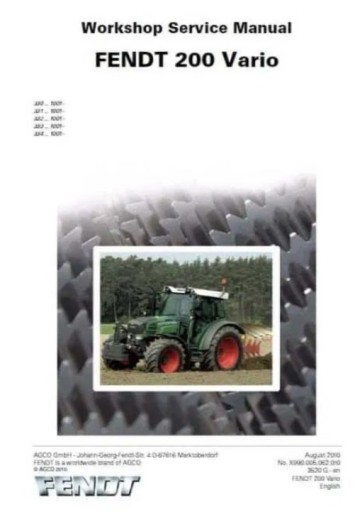 Zdjęcie oferty: Instrukcja napraw Fendt 207, 208, 209  COM III PL