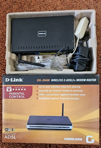 Zdjęcie oferty: Router DSL wifi b/g D-Link DSL-2640B