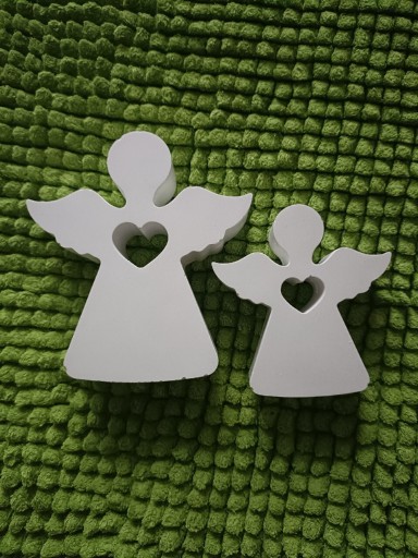 Zdjęcie oferty: Aniołki anioł gipsowe ozdoba figurka 2 szt figurki