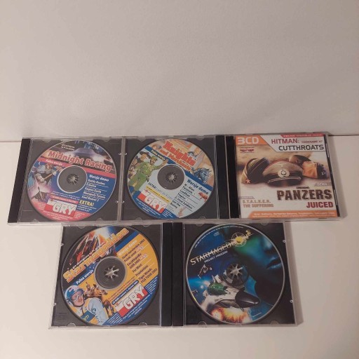 Zdjęcie oferty: Zestaw 5 płyt gier gry pc box cd cutthroats