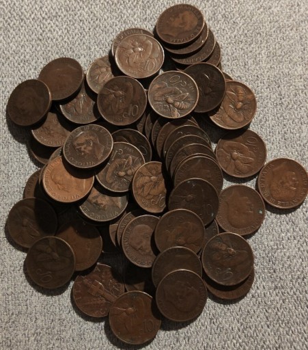 Zdjęcie oferty: Monety Włoch-10c.Różne roczniki