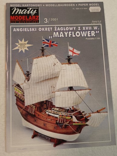 Zdjęcie oferty: Mały Modelarz 3/2001 Angielski okręt MAYFLOWER