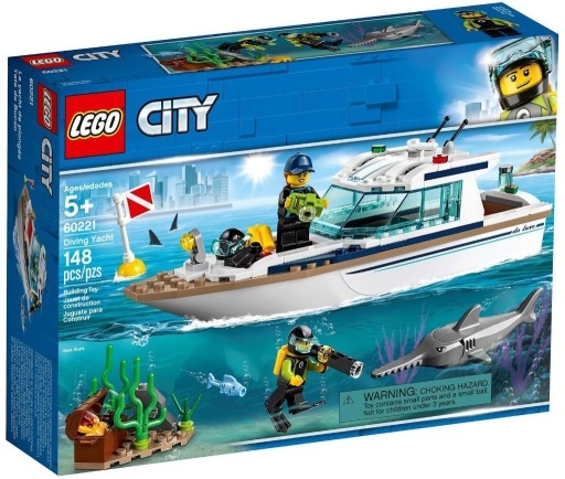 Zdjęcie oferty: LEGO 60221 City - Jacht rekin skrzynia skarbów 